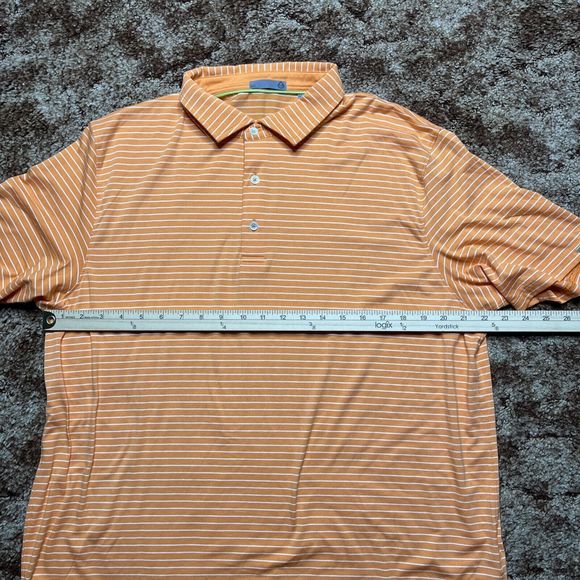 Tasc Polo Shirt Mens Extra Large Performance Stretch Casual Striped - Picture 5 of 9